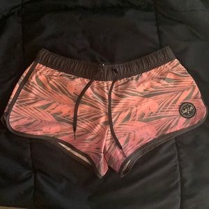 Salt Life board shorts, women’s size small. Pink with grey design.